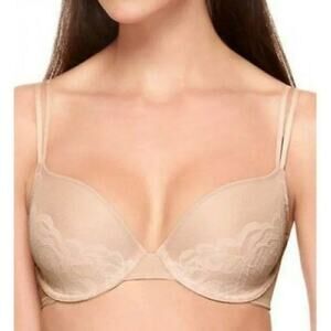 Wacoal Stark Beauty Contour Underwire Bra Cream Tan Lace 30DDD